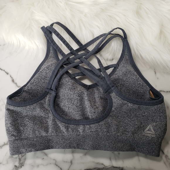 Reebok Seamless Front Interest Sports Bra - Picture 3 of 9